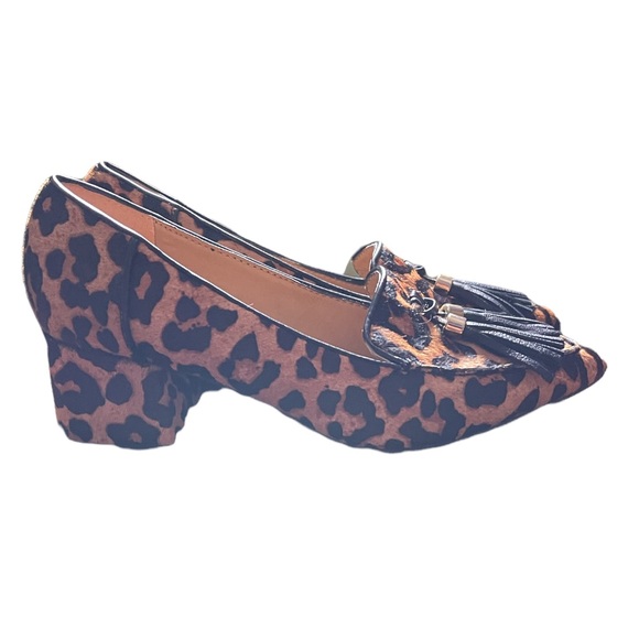 Franco Sarto Leopard Print Tassel Heels - Picture 10 of 10